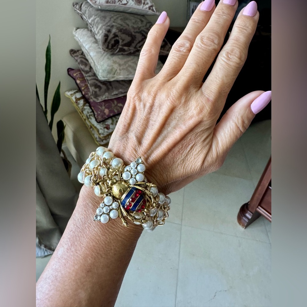 Gold and Silver Bee Bracelet